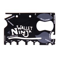 Wallet Ninja - 18 verktøy i 1 På størrelse med et visakort!